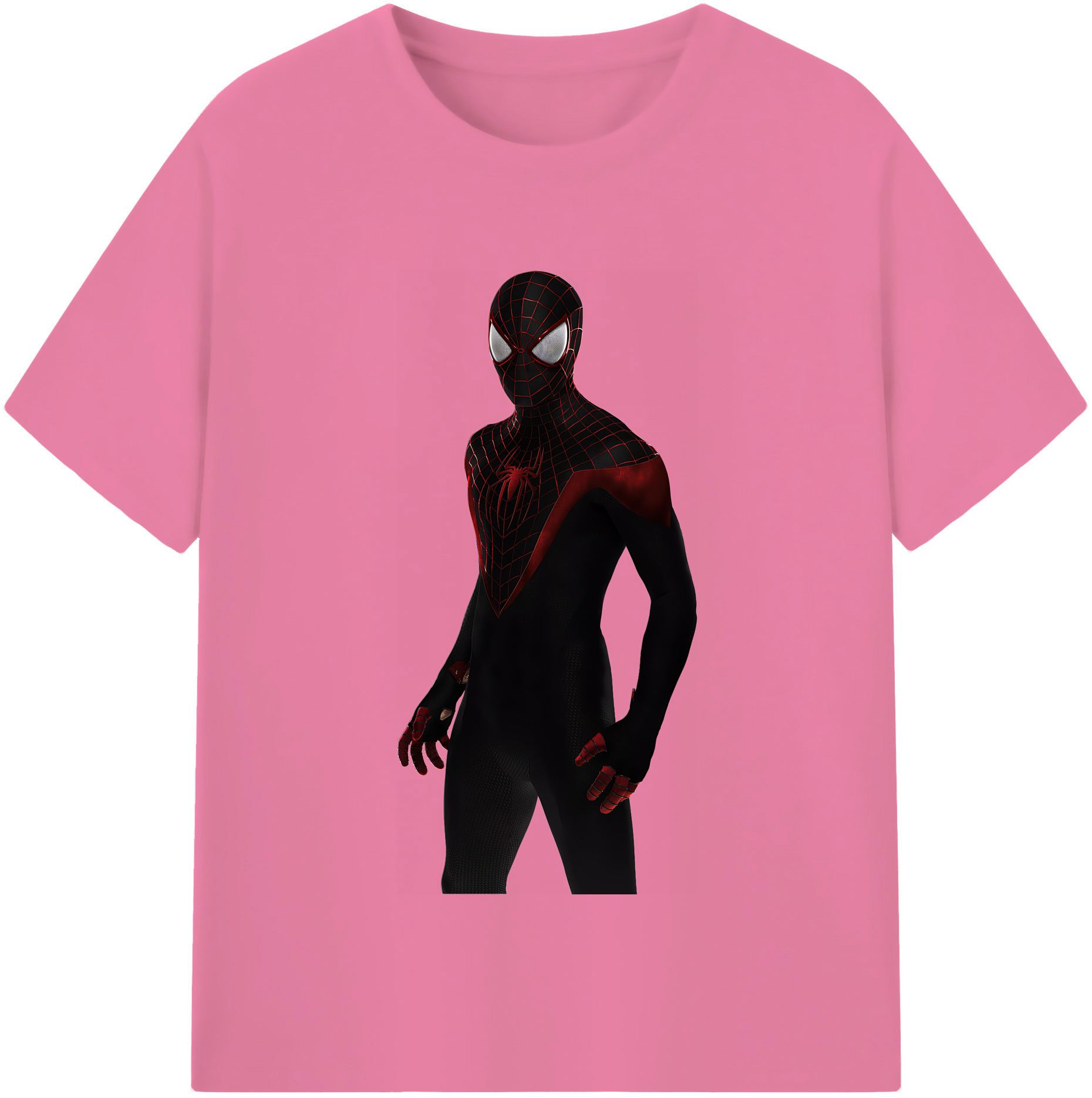 （画像用） Spider Man スパイダーマン 綿100％半袖Tシャツ（フロントプリント）
